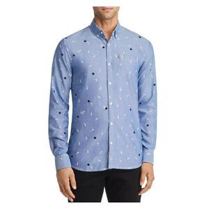 Noize Mens Light Blue Button Down Shirt XL